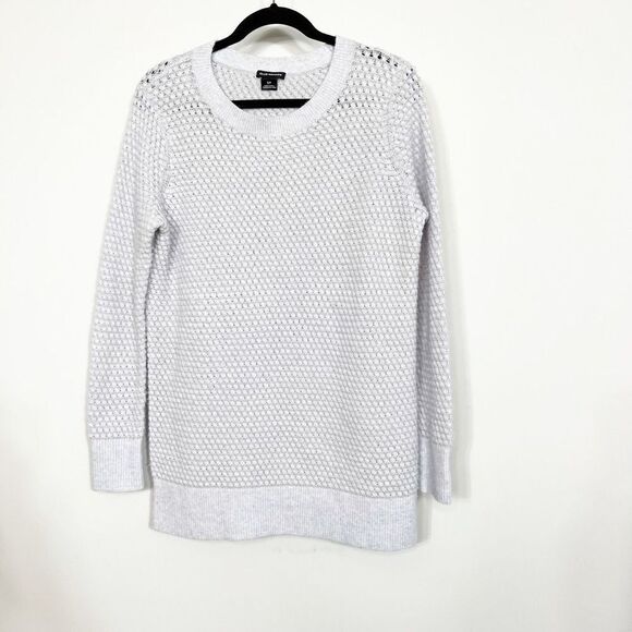 CLUB MONACO SWEATER WOOL ALPACA BLEND LOOSE KNIT GRAY WOMENS SMALL - Picture 1 of 6